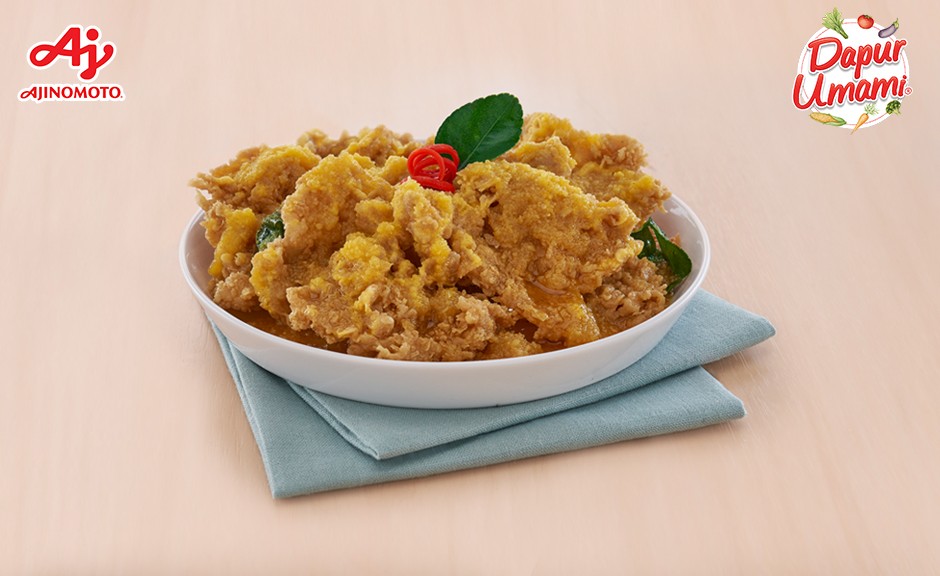 Kulit Ayam Krispi Saus Telur Asin ala Sajiku®